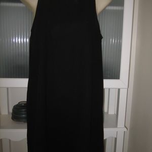 Tildon Black Racerback Dress Round Neck XS
